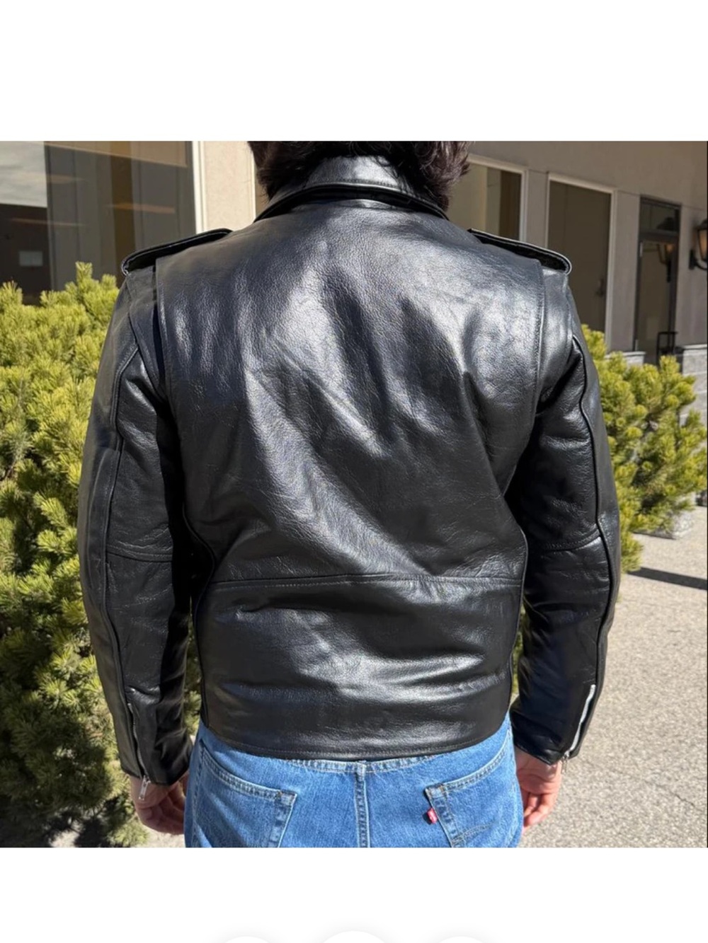OPEN ROAD MEN’S BUFFALO LEATHER BIKER JACKET - Picture 3 of 9